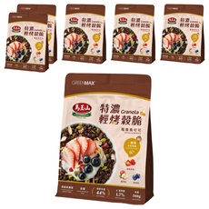 馬玉山 特濃輕烤穀脆 莓果黑可可, 280g, 6個