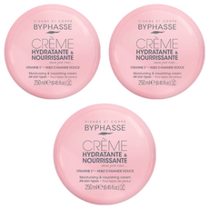 BYPHASSE 保濕修護嫩膚霜 臉身體適用, 250ml, 3個
