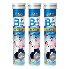 heilusan 好立善 超級B群發泡錠 柑橘葡萄柚口味, 20顆, 3罐