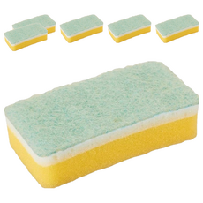 3M Scotch-Brite 日系3層海綿菜瓜布–細緻柔刷, 藍色, 6個, 1個裝