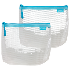 CoX 三燕興業 A6環保立體網格拉鍊袋 950H, 2個