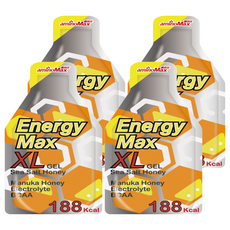 aminoMax 邁克仕 XL能量包 蜂蜜海鹽, 57ml, 4包