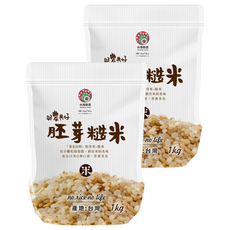 台灣榖堡 與農共好 胚芽糙米 台灣公司貨, 1kg, 2個