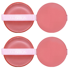 台灣 COSMOS 80兩用矽膠氣墊粉撲2入組 S30708, 2個, 紅色