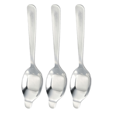 NR-1 皇家咖啡匙(花柄)!, 銀色, 3入