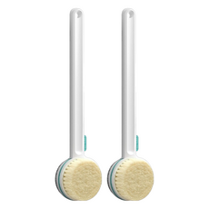 Qualitell 質零 雙柄搓背雙面浴刷 U1, 白色, 1入, 2個