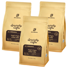 金車 MR.BROWN 伯朗咖啡 精品咖啡豆 瓜地馬拉 中深焙, 450g, 3個, 全豆咖啡（未研磨）