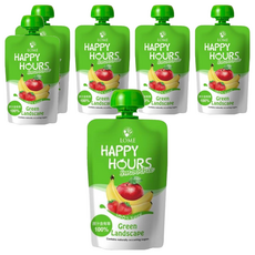 HAPPY HOURS 生機纖果飲 蘋果 + 草莓 + 香蕉, 6包, 100g