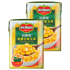 Del Monte 香甜全粒玉米, 190g, 2個