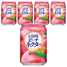 DyDo 水蜜桃風味果汁, 270ml, 5個