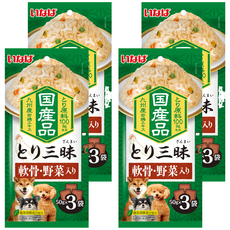 INABA 汪雞三昧餐包 DRP-27, 軟骨 + 蔬菜, 150g, 4個