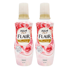 Kao 花王 FLAIR 衣物柔軟精 甜馨花香, 520ml, 2瓶