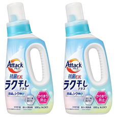Attack 一匙靈 強效洗衣精 速乾除臭除皺, 690g, 2個