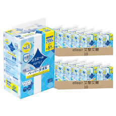elleair 艾黎艾爾 柔韌吸水擦手紙巾 抽取式, 5包, 20袋