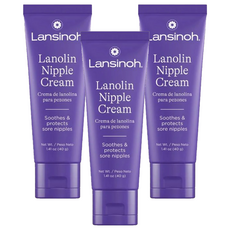 Lansinoh 蘭思諾 100%純羊毛脂乳膏, 3個, 40g