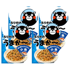 日本海水 熊本熊 小魚風味拌飯料, 4個, 25g