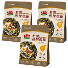 馬玉山 特濃輕烤穀脆 黑芝麻堅果, 3個, 280g