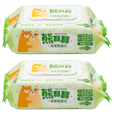 熊寶寶 超厚嬰兒濕巾, 80張, 2包