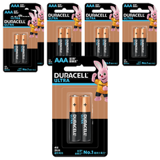DURACELL 金頂 台灣公司貨 ULTRA 超能量 鹼性AAA電池4號, 2個, 6組