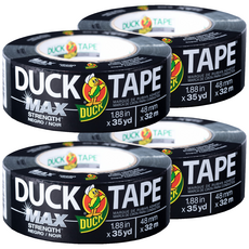 Duck Tape MAX 強力黏著膠帶 48mm x 32m, 4個, 黑色