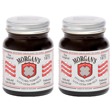 Morgan's Pomade 摩根氏 超強力定型 水洗式髮油 銀標, 2個, 100ml