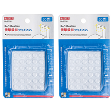 SJIAYP 矽膠防撞貼 30個, 透明, 2組