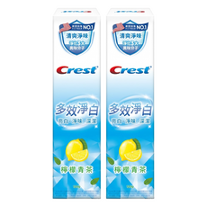 Crest 多效淨白牙膏 檸檬青茶, 120g, 2個