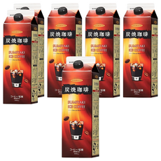 HAMAYA 炭燒低糖黑咖啡, 6個, 1L