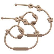 OhBabyLying 矽膠玩具鏈, 卡其色, 2條