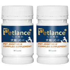 Petlance 毛孩專科 犬貓UCII 430mg, 2個, 骨骼/關節強化, 30顆