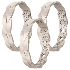 Kyhome 編織紋防靜電手環/負離子靜電消除器/運動矽膠腕帶 粉色, 3個