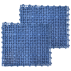 PMU 必美優 浴室組合墊 6片組, 藍色, 2組