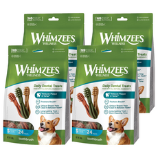 WHIMZEES 唯潔 牙刷型潔牙骨超值包 S, 潔牙骨, 4包, 360g