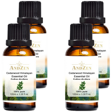 ANDZEN 安得仁 單方純精油 喜馬拉雅山雪松, 4個, 100ml