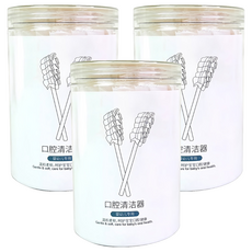 咪咪購物 口腔清潔棒 7.8 x 1.3cm 白色, 30支, 3罐