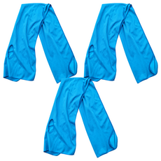 Amiss 機能感 運動涼感巾 台灣製, 冰川藍, 3條