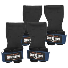 ZERO TO HERO 一體型專業護腕 左手 + 右手, 2雙, 藍色