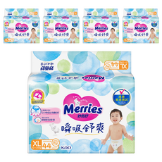 Merries 妙而舒 瞬吸舒爽紙尿褲 12~20kg, XL, 220片