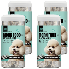 MORN FOOD 晨光 全齡犬用鮮食凍乾, 爆蛋毛鱗魚, 65g, 4個