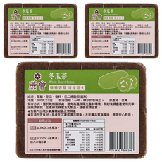 蔗會 冬瓜茶, 3個, 1個裝, 300g