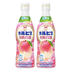 可爾必思 濃縮白桃乳酸菌飲料, 470ml, 2瓶