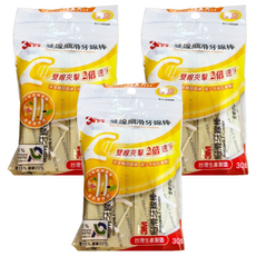 3M 雙線細滑牙線棒 單支裝, 15cm, 30支, 3袋