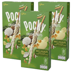 glico 格力高 Pocky 百奇 白巧克力堅果風味, 25g, 3個