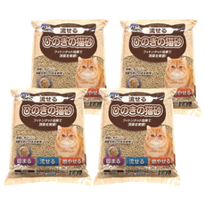 LIFELEX 天然貓砂 日本製, 檜木, 14L, 4袋