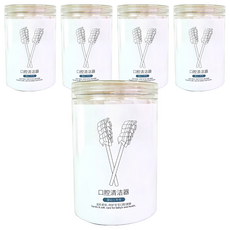 咪咪購物 口腔清潔棒 7.8 x 1.3cm 白色, 30支, 5罐