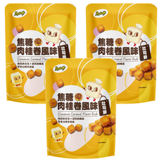Pop-Smile 卡滋 焦糖肉桂卷風味吐司餅, 35g, 3個