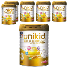 unikid 佑爾康 幼兒成長羊奶配方奶粉 OPO Premium 3號 1~3歲, 800g, 6罐