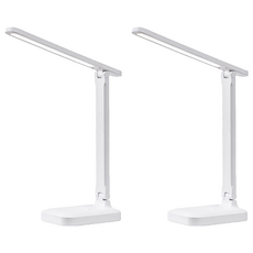 摺疊LED燈/摺疊檯燈 Y637 28 x 25cm 插電款 257g, White, 2個