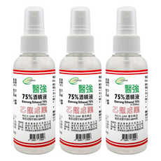 醫強 75%酒精液, 3個, 99ml
