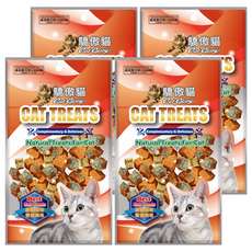 Pet Village 魔法村 貓咪深海鮭魚皮鮭魚丁, 4個, 鮭魚, 30g